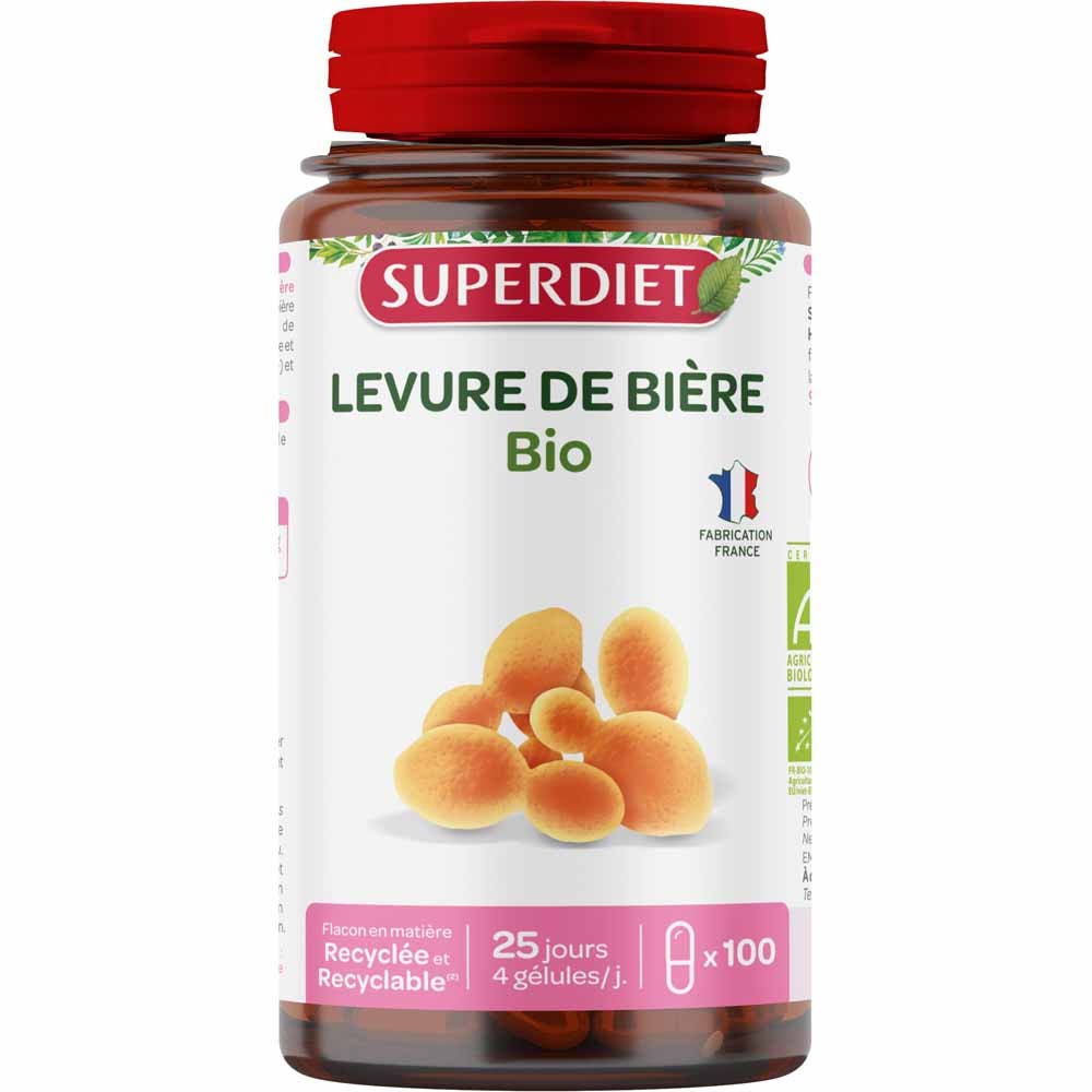 Superdiet Levure De Biere Bio 100 Gelules