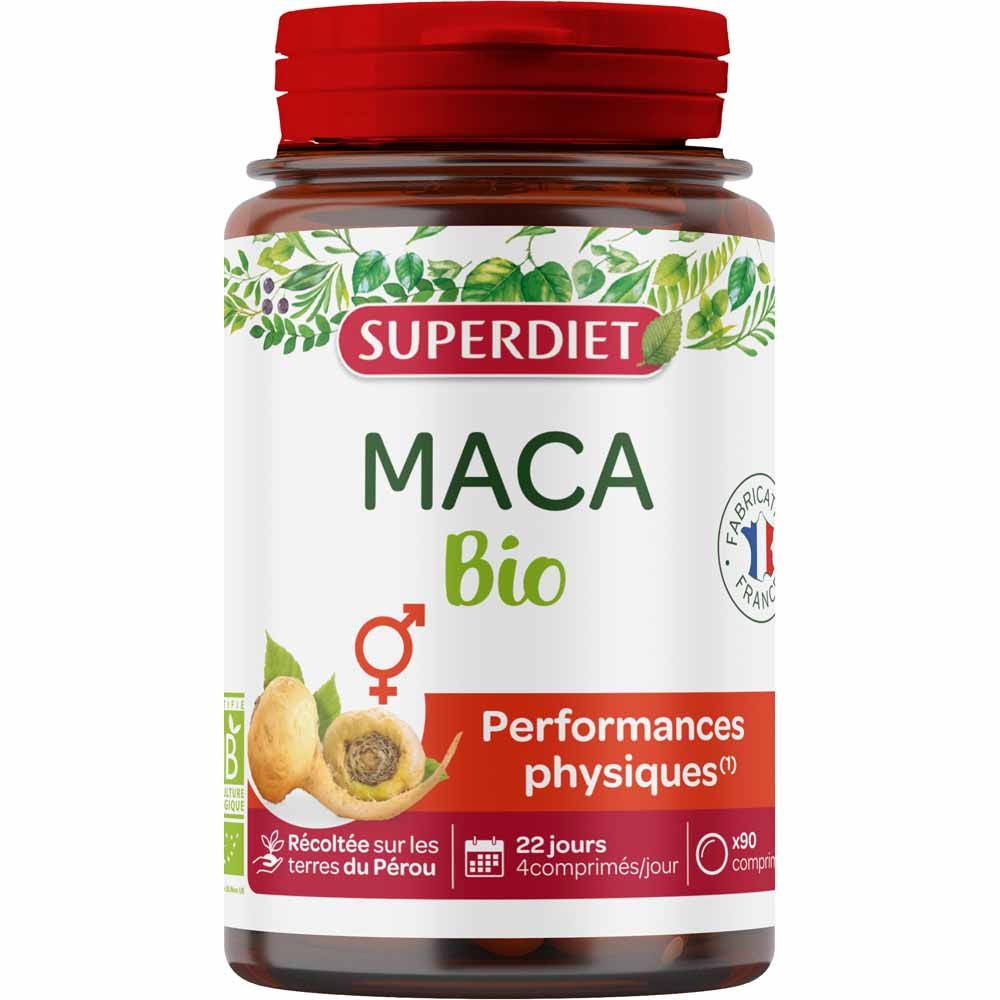 Superdiet Maca Bio 90 Comprimés