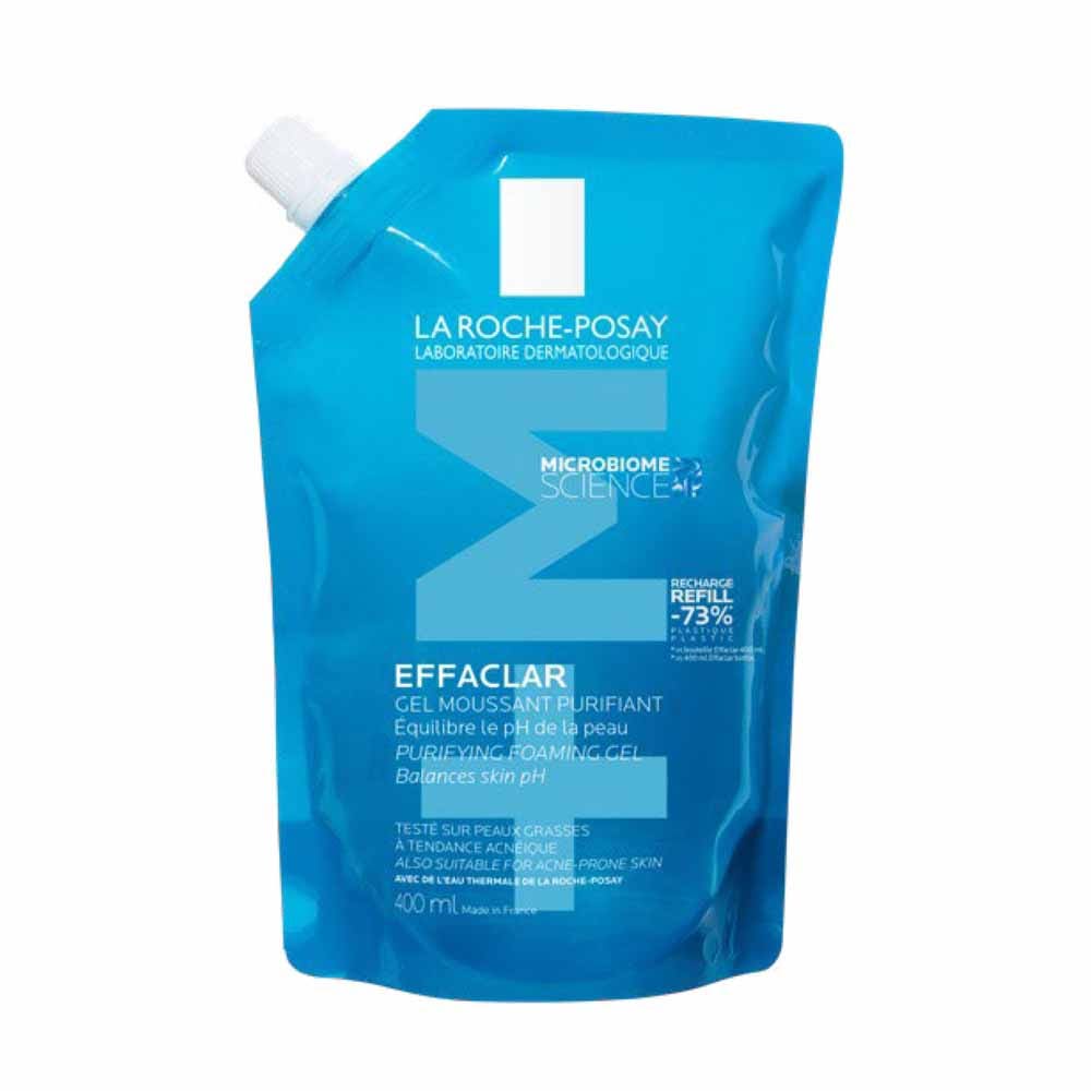 La Roche-Posay Effaclar Gel Moussant EcoRecharge Peaux Grasses Tendance Acneique 400ml