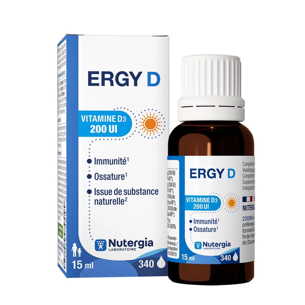 Nutergia Ergy D Vitamine D3 200 UI 15ml