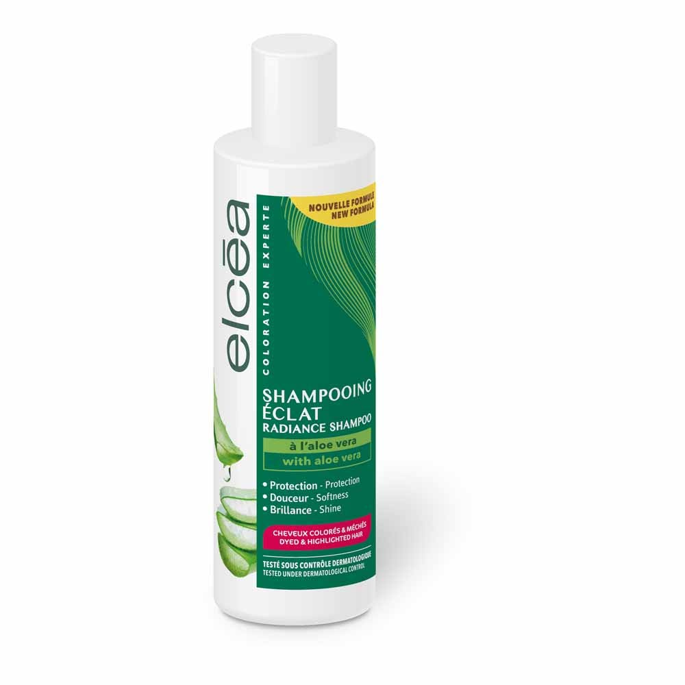 Elcea Shampooing éclat radiance Cheveux colorés 250ml