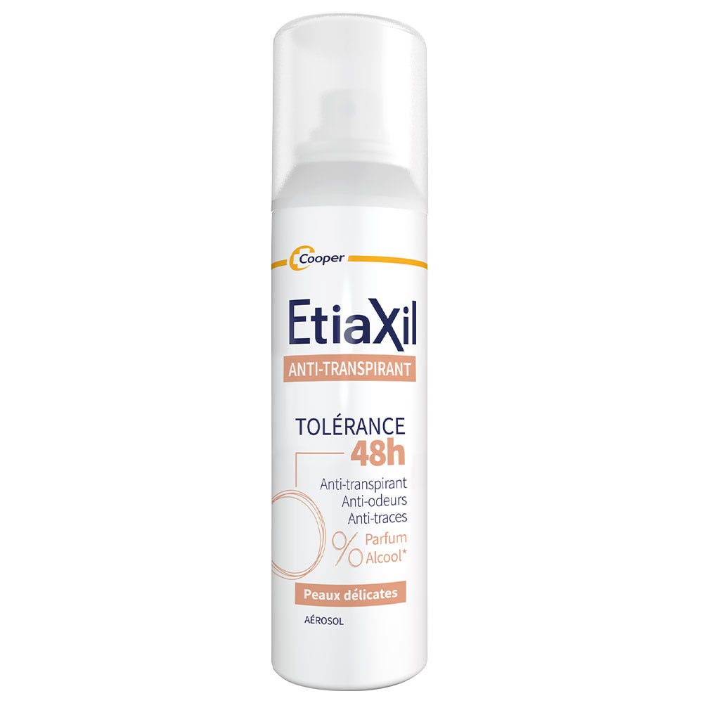 Etiaxil Anti-Transpirant Aérosol Tolérance 48h Peaux Sensibles 150ml