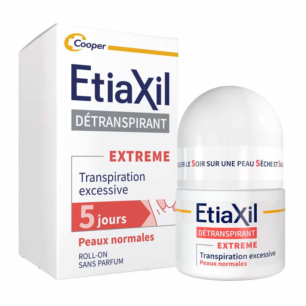 Etiaxil Detranspirant Déodorant Roll-On Extrême 5 Jours Peaux Normales 15ml
