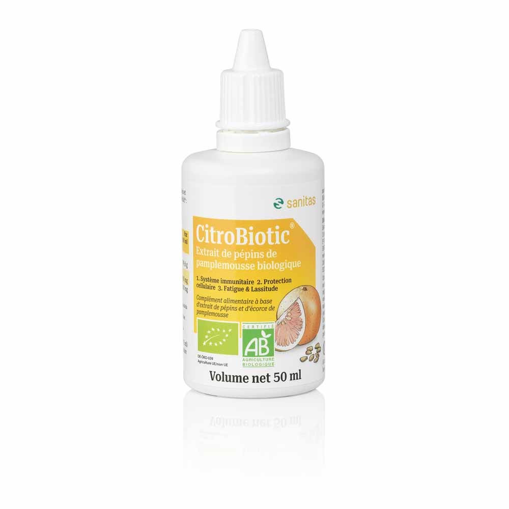 Extrait De Pepins De Pamplemousse Avec Vitamine C Bio 50ml Citrobiotic