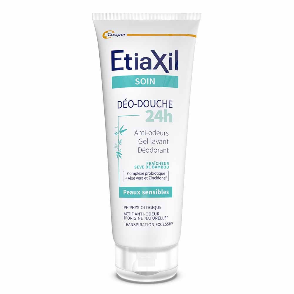 Etiaxil Soin douche Déo-douche 24h Fraîcheur Sève de Bambou Peaux Sensibles 200ml