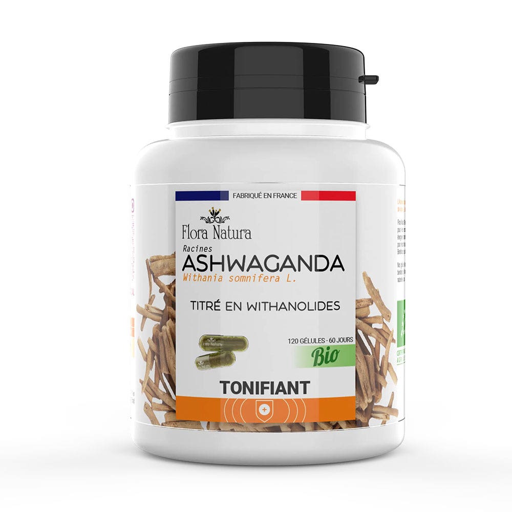 Flora Natura Ashwaganda Bio 120 gélules