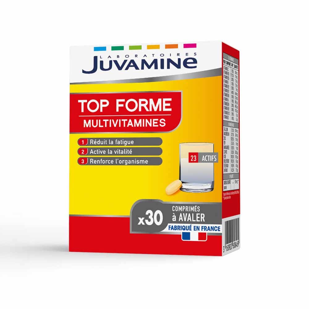Juvamine Top Forme Multivitamines 23 Actifs 30 Comprimés