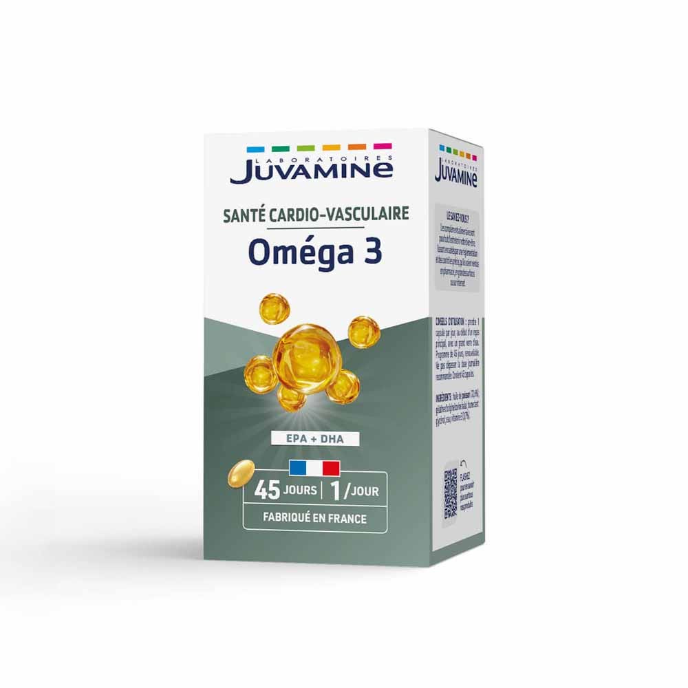 Juvamine Omega3 Sante Cardio-vasculaire 45 Cpasules