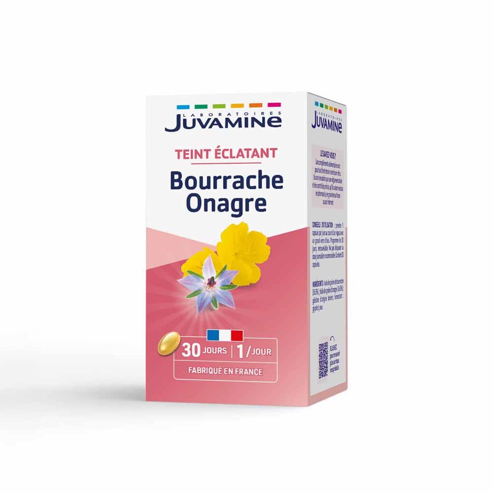 Juvamine Bourrache Onagre Teint Eclatant 30 Capsules