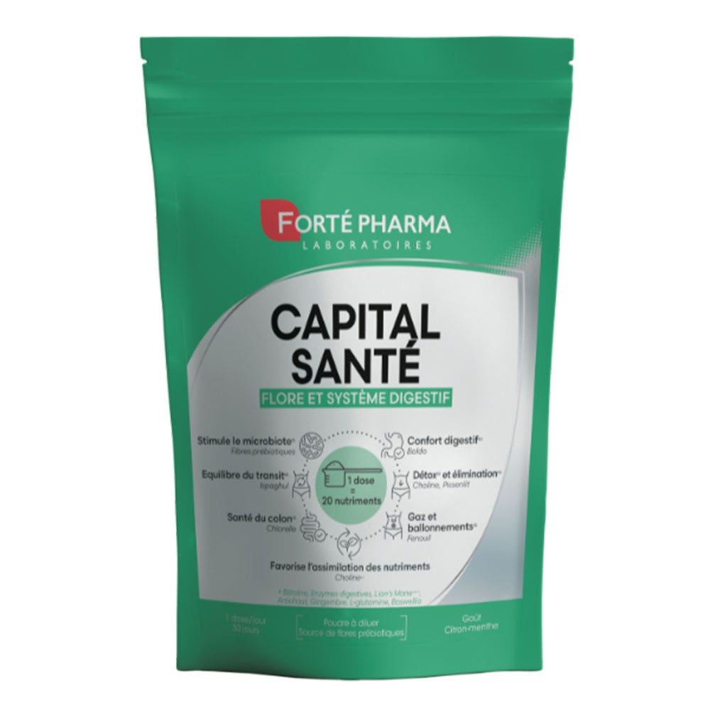 Forté Pharma Capital Santé Flore et Système digestif Goût citron-menthe 240g