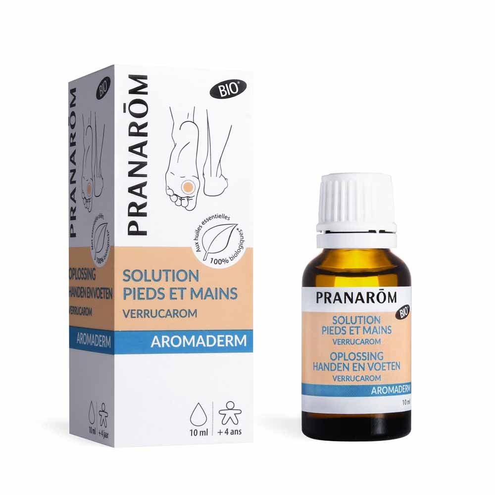 Pranarôm Aromaderm Solution Pieds Et Mains Bio Aux Huiles Essentielles 10ml