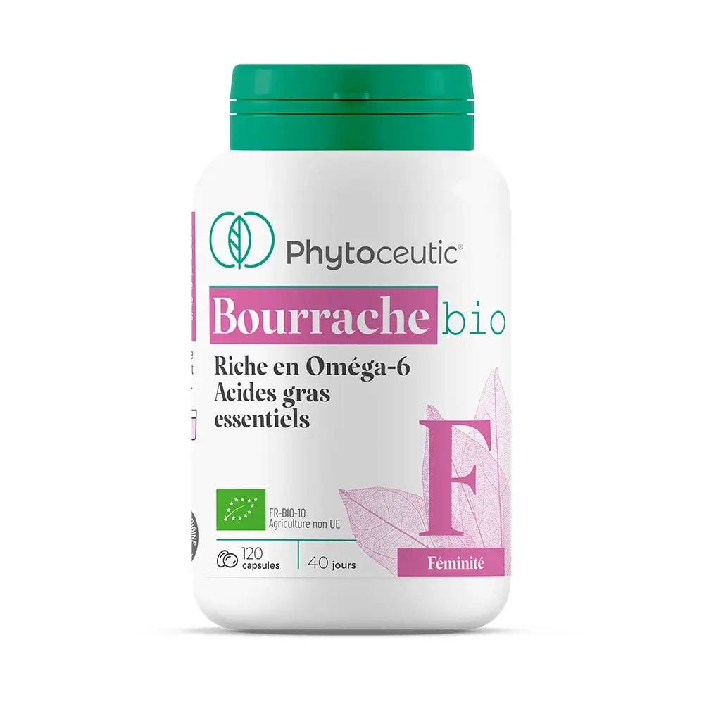 Phytoceutic Huile De Bourrache Bio 120 Capsules