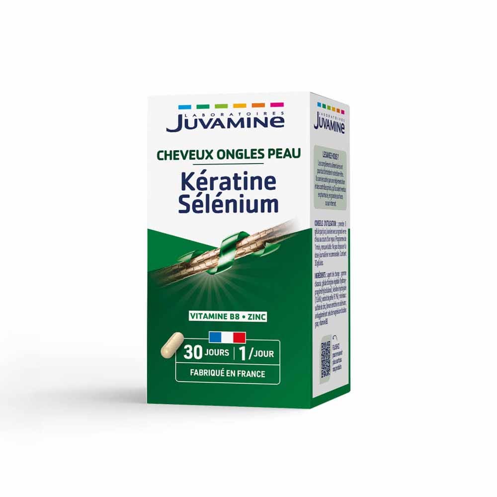 Juvamine Kératine Sélénium 30 gélules