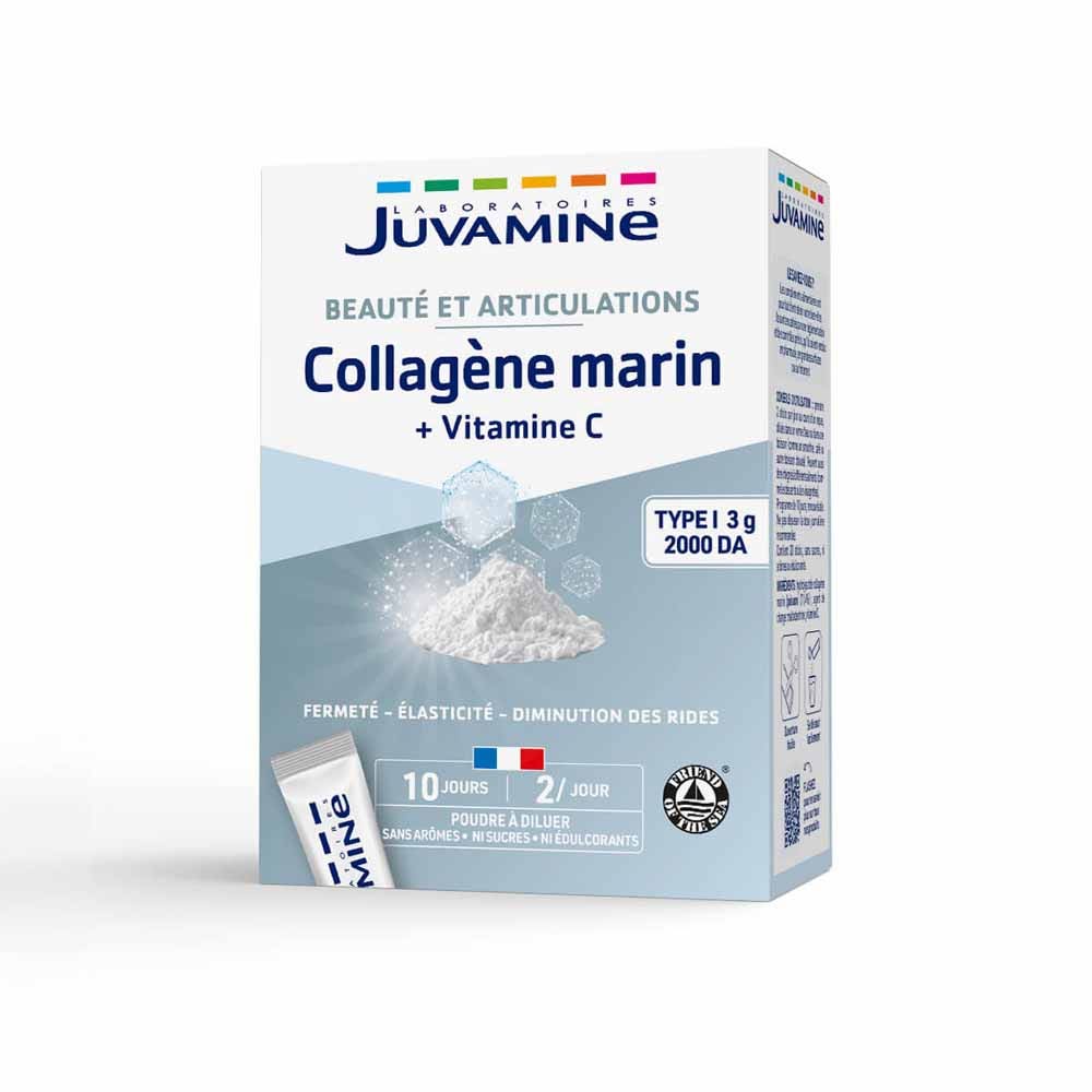 Juvamine Beauté Collagène Marin Type 1 3000mg + Vitamine C 20 Sitcks