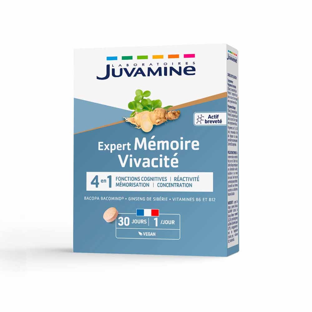 Juvamine Expert Mémoire Vivacité 30 gélules
