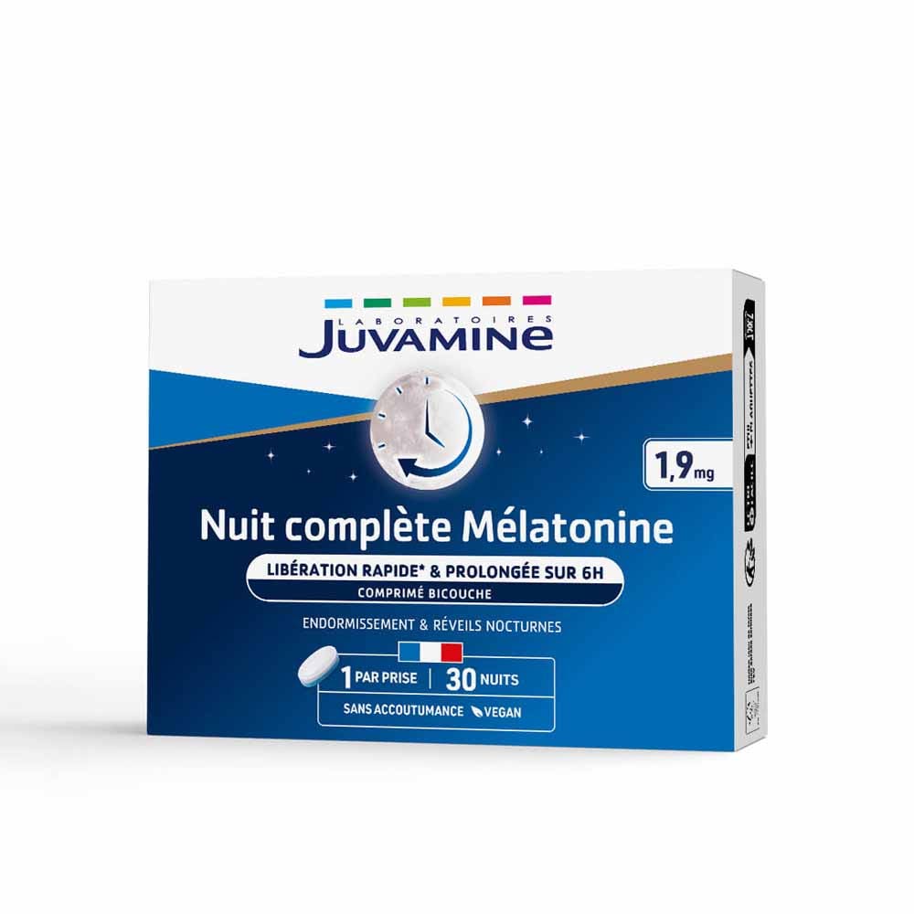 Juvamine Nuit complète Mélatonine 1,9mg 30 comprimés