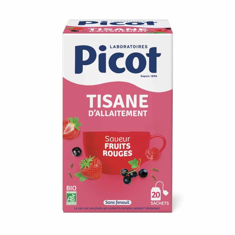 Picot Tisane D'allaitement Fruits Rouges 20 Sachets