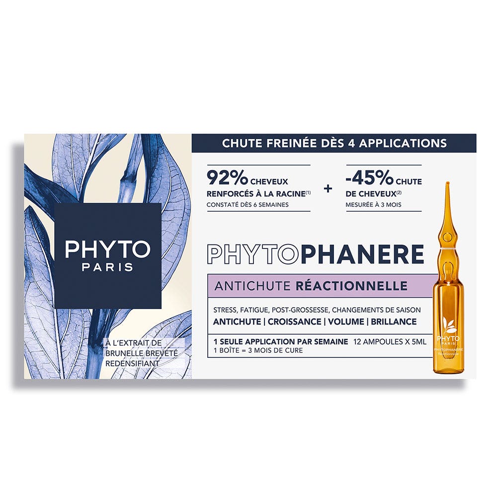 Phyto Paris Phytophanere Antichute Réactionnelle 12 ampoules