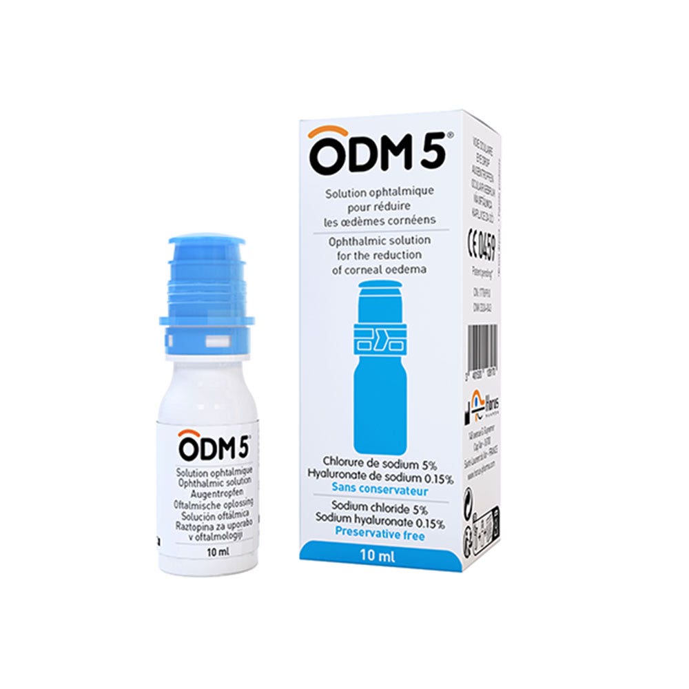 Horus Pharma Odm 5 Solution ophtalmique pour réduire les oedèmes cornéens 10ml
