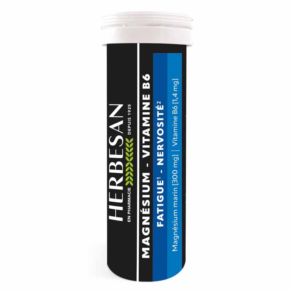 Herbesan Magnésium Marin + Vitamine B6 15 comprimés