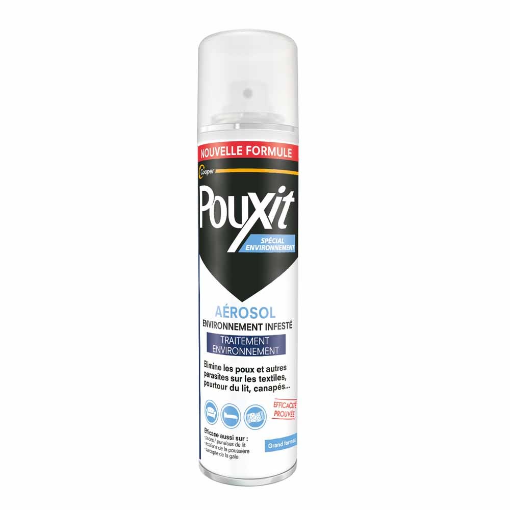 Pouxit Environnement Aérosol Traitement De L'environnement Infesté 250ml