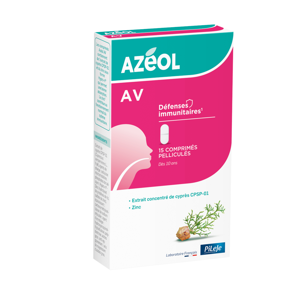 Pileje Azéol AV Défenses Immunitaires 15 comprimés