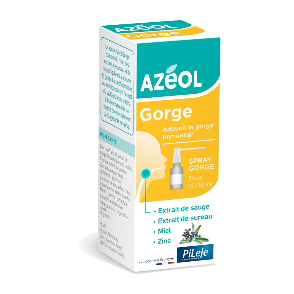 Pileje Azéol Spray Gorge 15ml