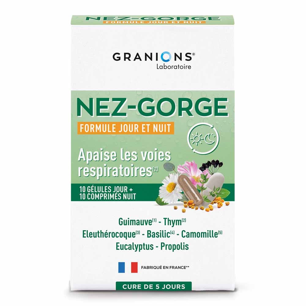 Granions Nez-gorge 10 Gélules + 10 Comprimés