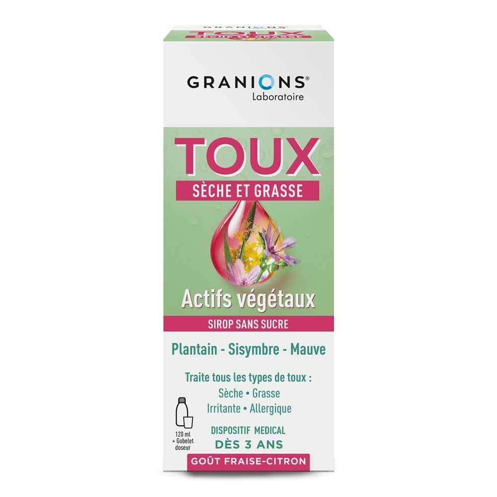 Granions Toux Sèche Et Grasse 120ml + gobelet doseur