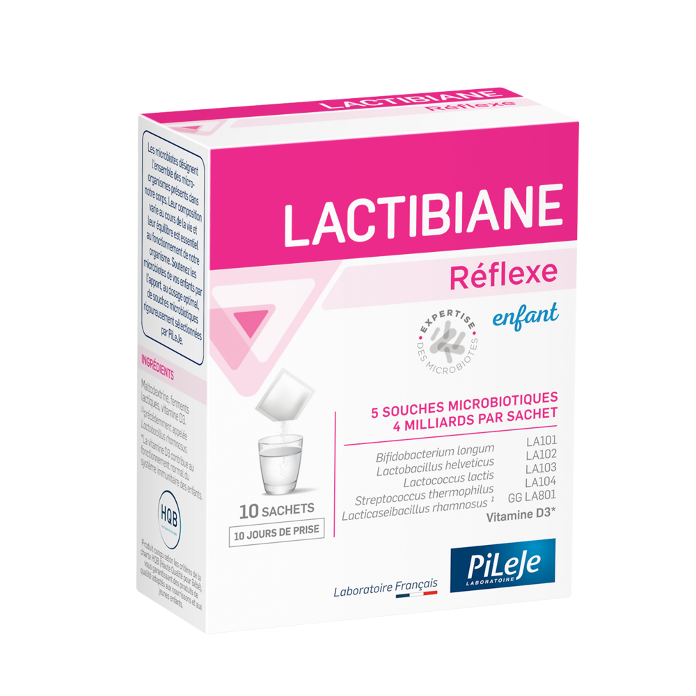 Pileje Lactibiane Réflexe Enfant 10 sachets