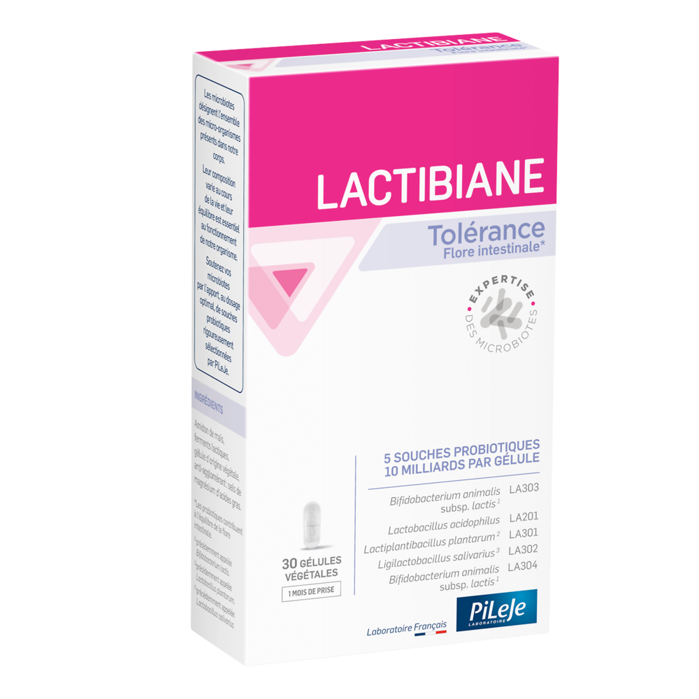 PILEJE LACTIBIANE TOLERANCE 30 GELULES