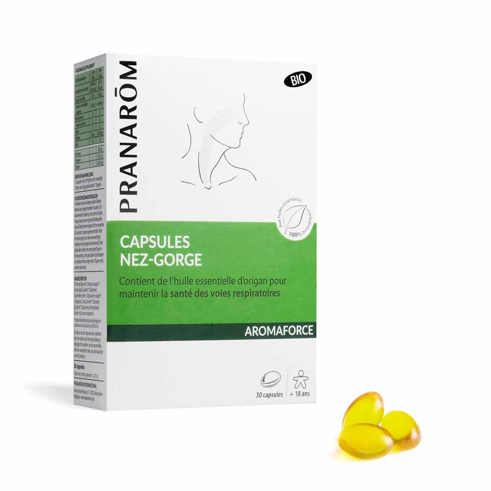 Pranarôm Aromaforce Nez-gorge 30 Capsules Aromaforce