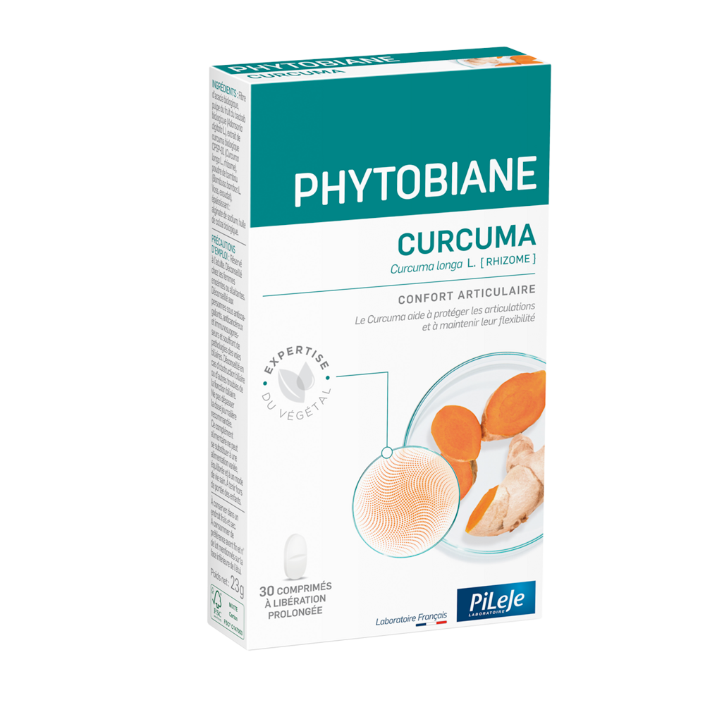 Pileje Phytobiane Curcuma Confort Articulaire 30 comprimés
