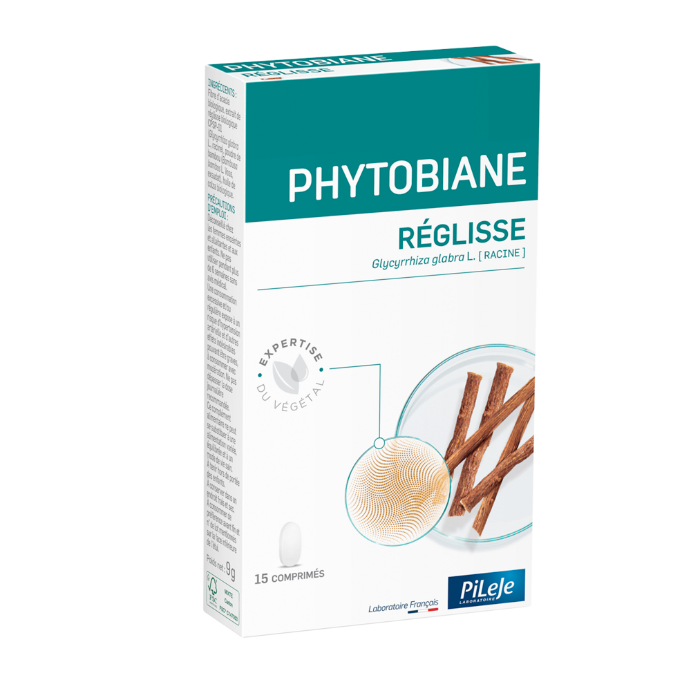 Pileje Phytobiane Réglisse 15 comprimés