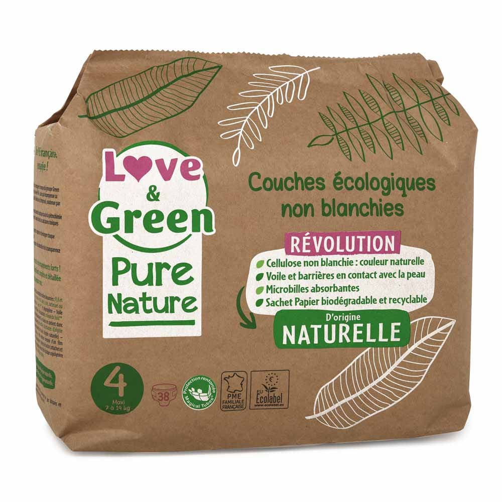 Love&Green Pure Nature Couches Écologiques Taille 4 x 38