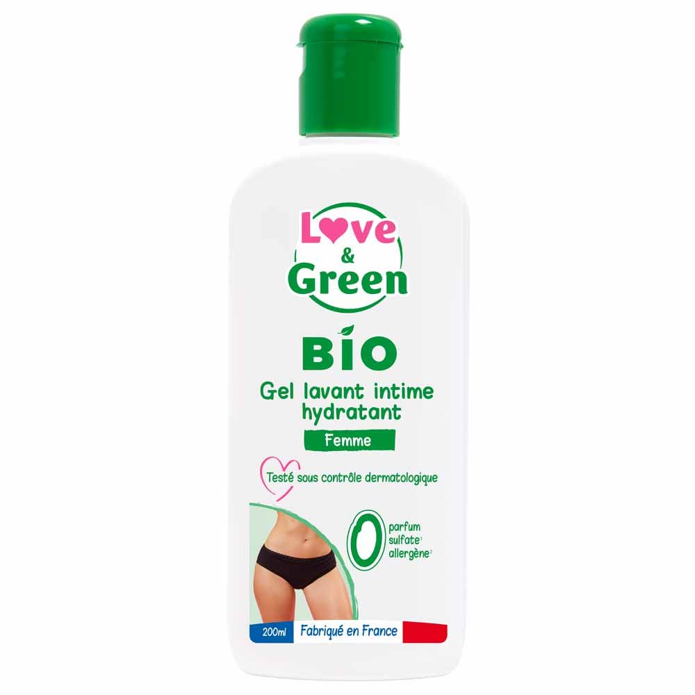 Gel lavant intime 200ml Hydratant Love&Green
