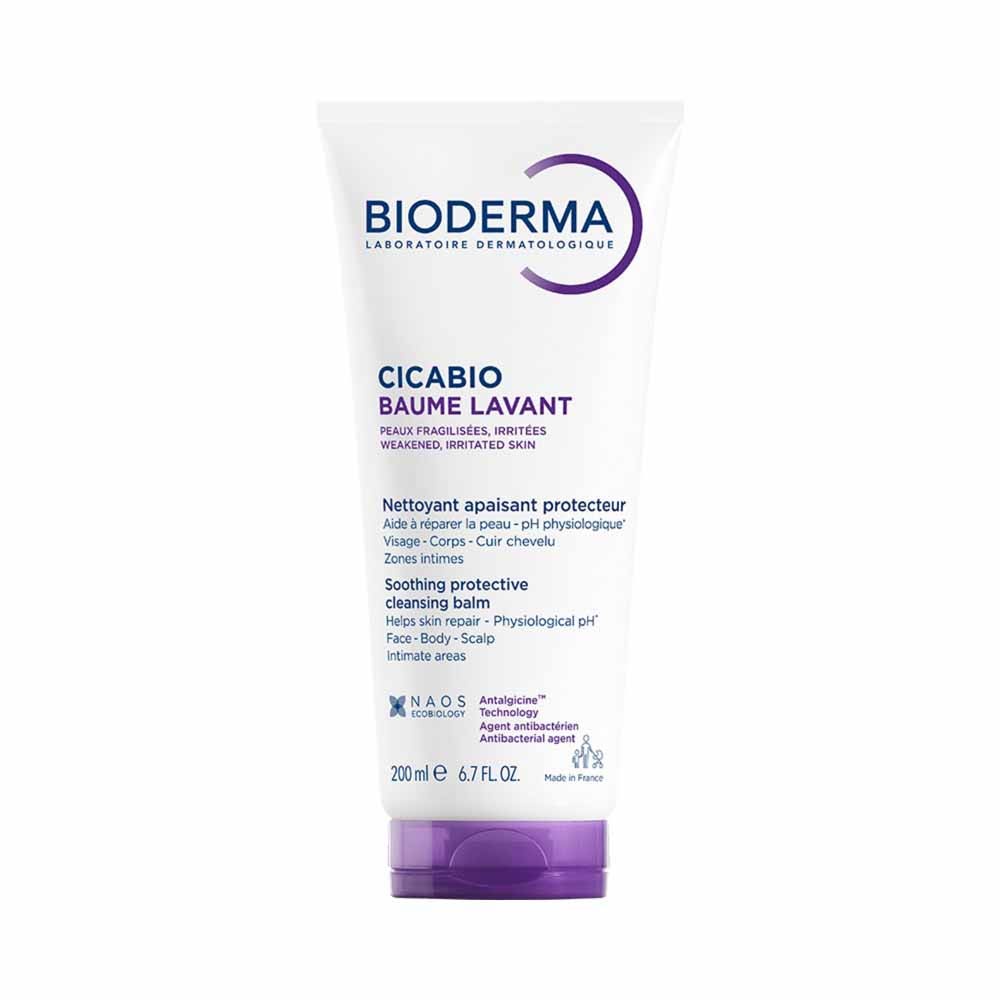 Bioderma Cicabio Baume Lavant Nettoyant Apaisant Protecteur Peaux Fragilisées et Irritées 200ml