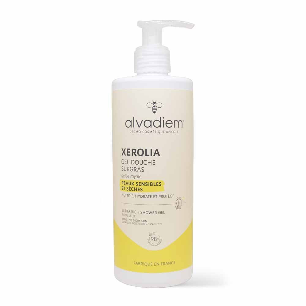 Alvadiem Soin Corps Gel Douche Nutri-Confort Surgras à la gelée royale Bio 400ml