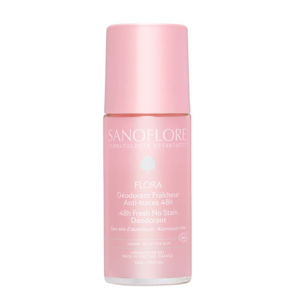 Sanoflore Deodorants Roll-on Flora Anti-Traces 48h Bio 50 ml