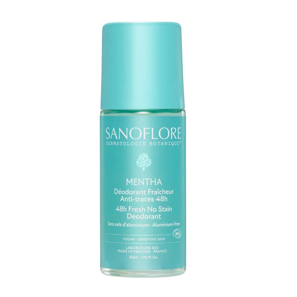 Sanoflore Deodorants Mentha Bio Aiselles Fraîcheur Et Anti-Traces 48h 50ml
