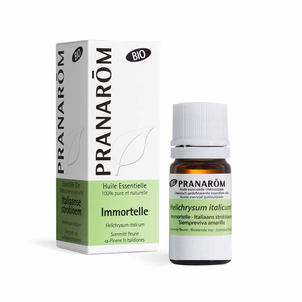 Pranarôm Les Huiles Essentielles Huile Essentielle Immortelle Bio Hélicryse Italienne Sommité fleurie 5ml