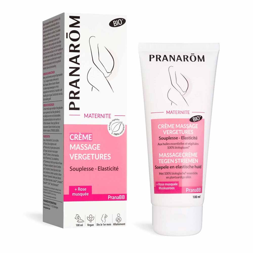 Pranarôm Pranabb Crème Massage Vergetures Souplesse et Elasticité 100ml