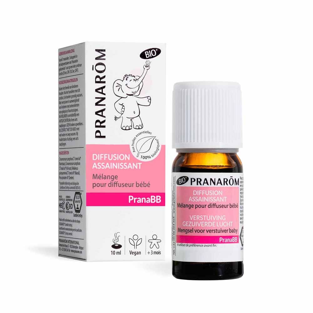 Diffusion Assainissant Bio 10 ml Pranabb Melange Pour Diffuseur Pranarôm