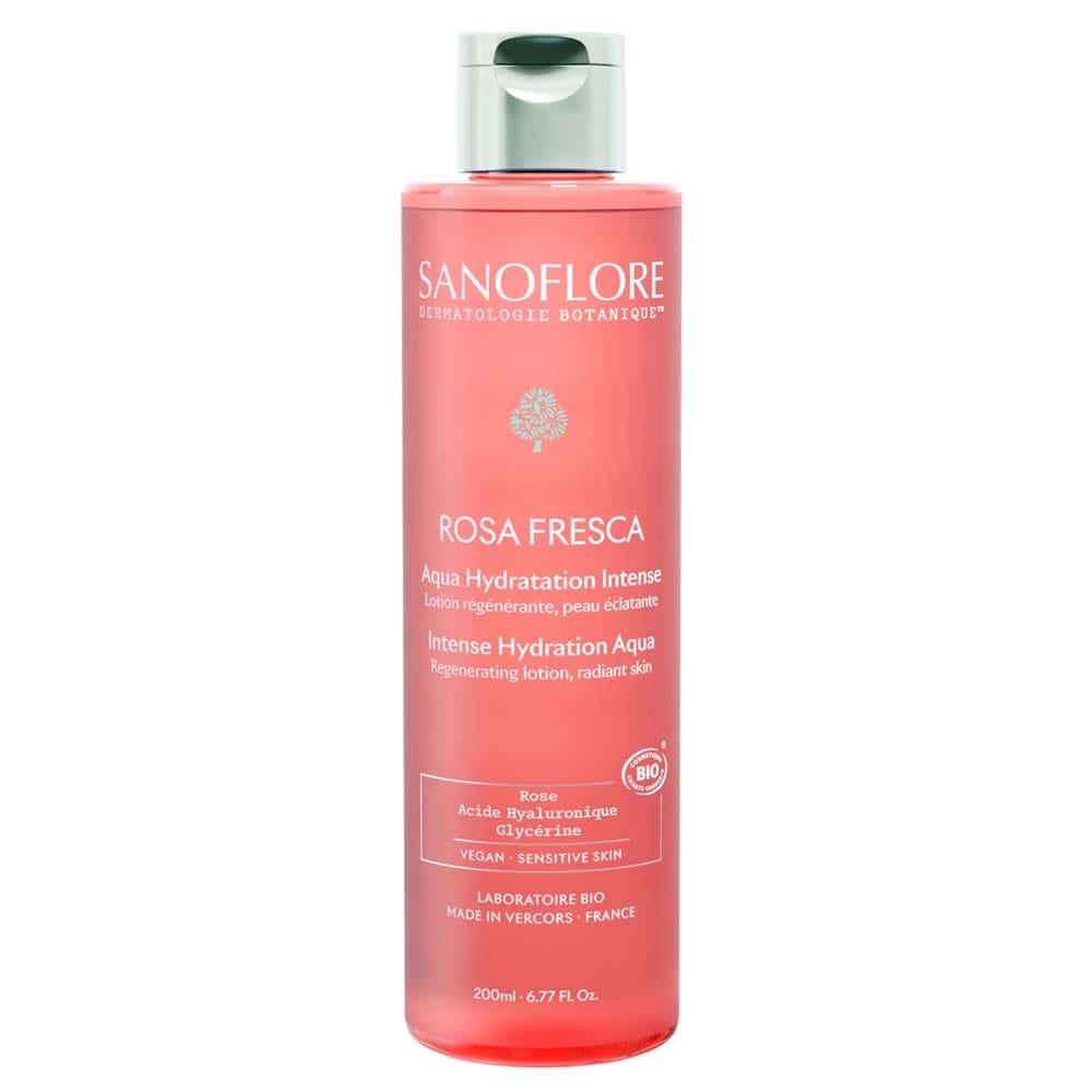 Sanoflore Rosa Fresca Lotion Régénérante Hydratation Intense Bio Peaux Sensibles 200ml