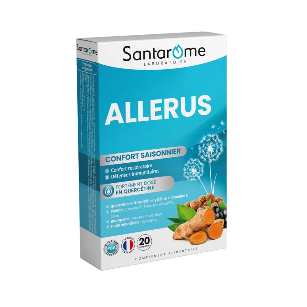 Santarome Allérus Confort respiratoire Allergies 20 comprimés
