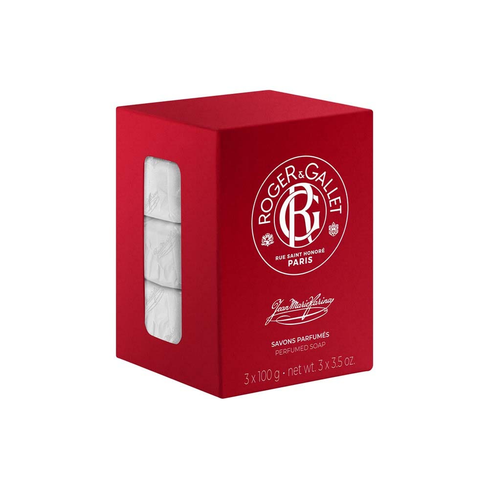Roger & Gallet Jean-Marie Farina Savon Parfume Base 100% Vegetale 3x100g