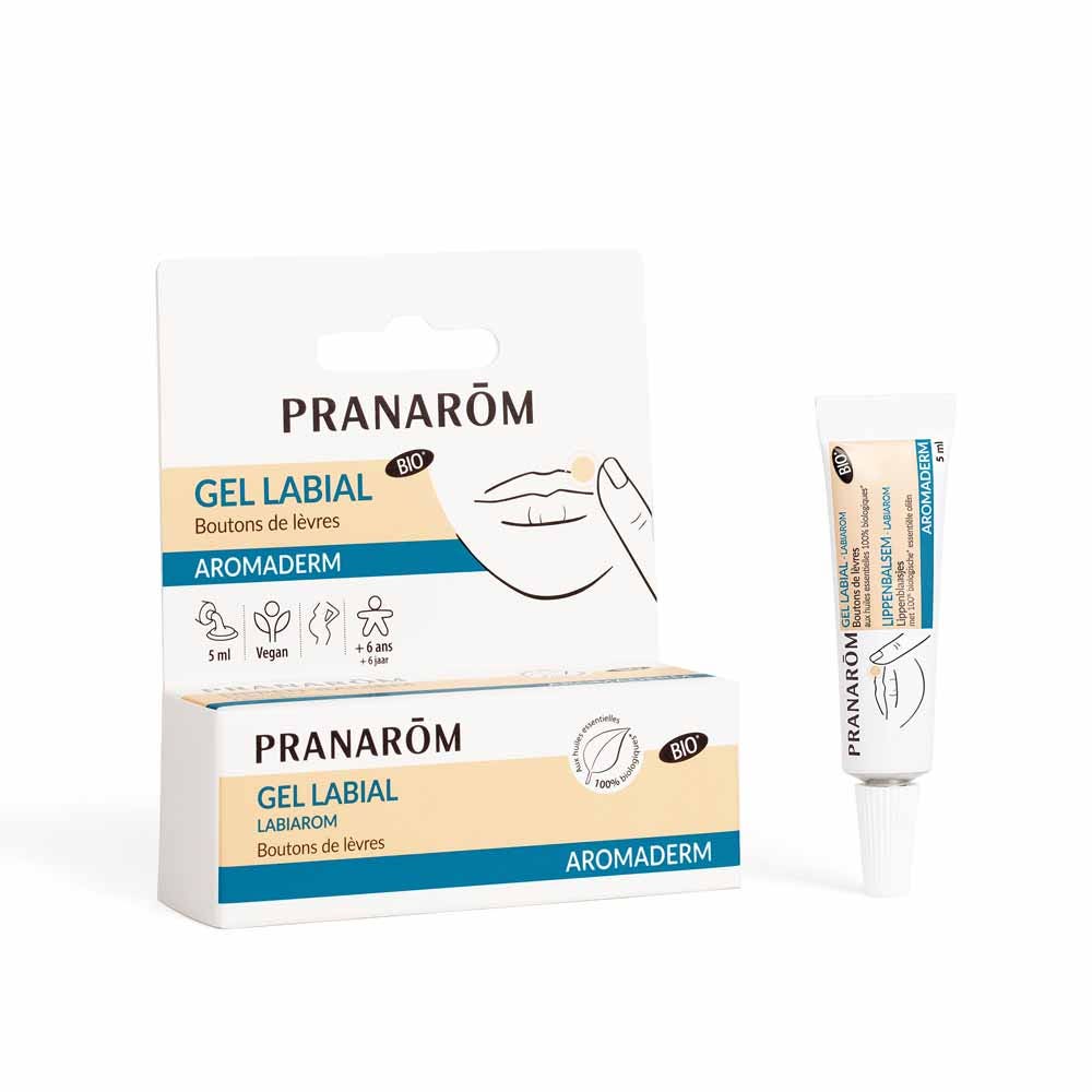 Pranarôm Aromaderm Aromaderm Gel Labial Labiarom Boutons De Levres 5ml