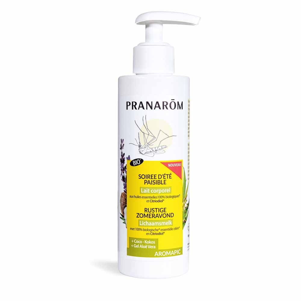 Pranarôm Aromapic Lait corporel Soirée d'été paisible Bio 200ml