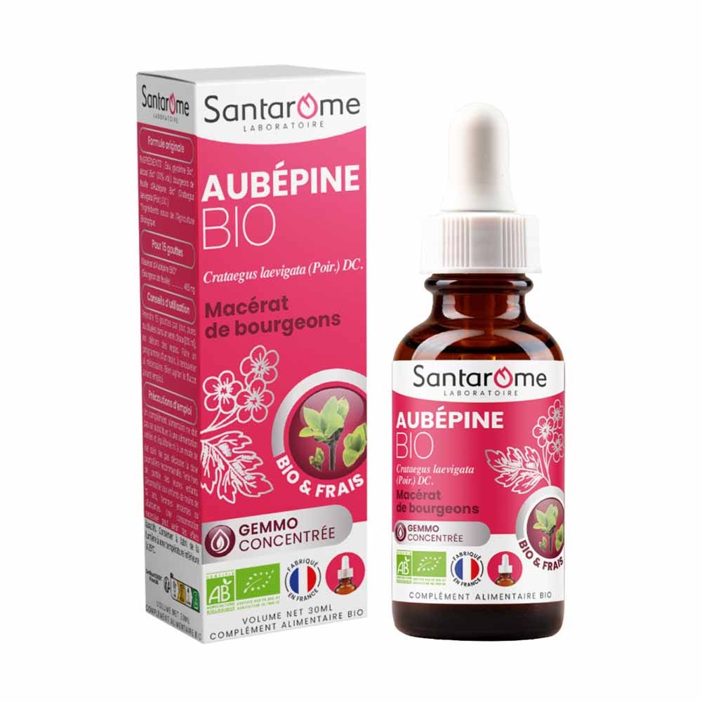 Santarome Gemmo Bourgeon d'Aubépine Bio Gémmothérapie 30ml