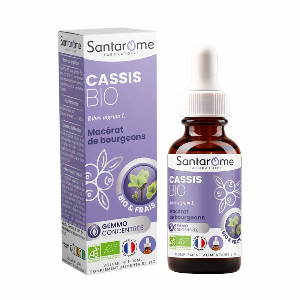 Santarome Gemmo Bourgeon de Cassis Bio Gémmothérapie 30ml